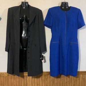 Vintage 90’s Kasper dress bundle size 14 Petite NWT